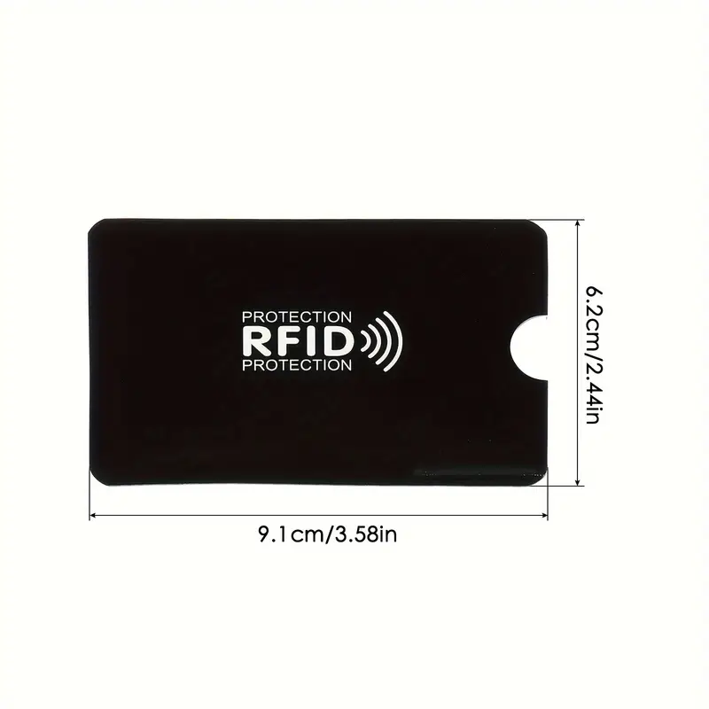 Anti RFID Hoesje Zwart – Voor Bankpas en Creditcard - Afbeelding 2