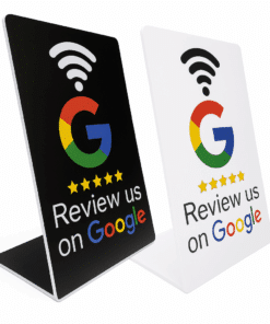 NFC Google review display tafelstandaard
