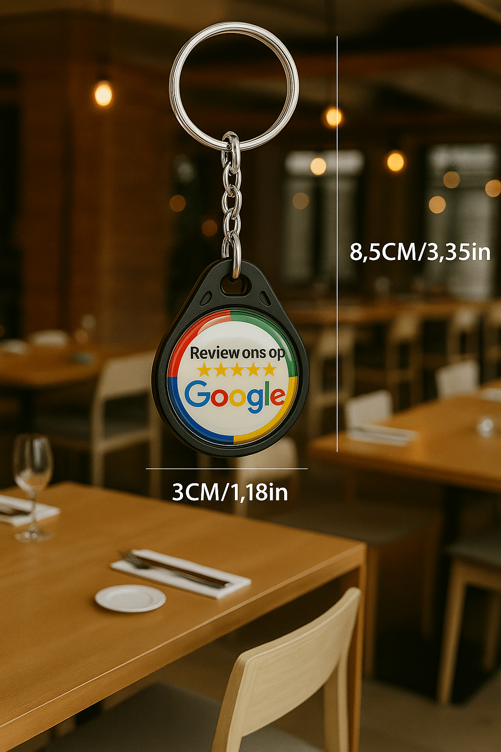 Google Review Sleutelhanger – Basic - Promoot Jouw Bedrijf - Afbeelding 3