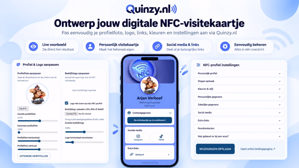 digitaal nfc visitekaart